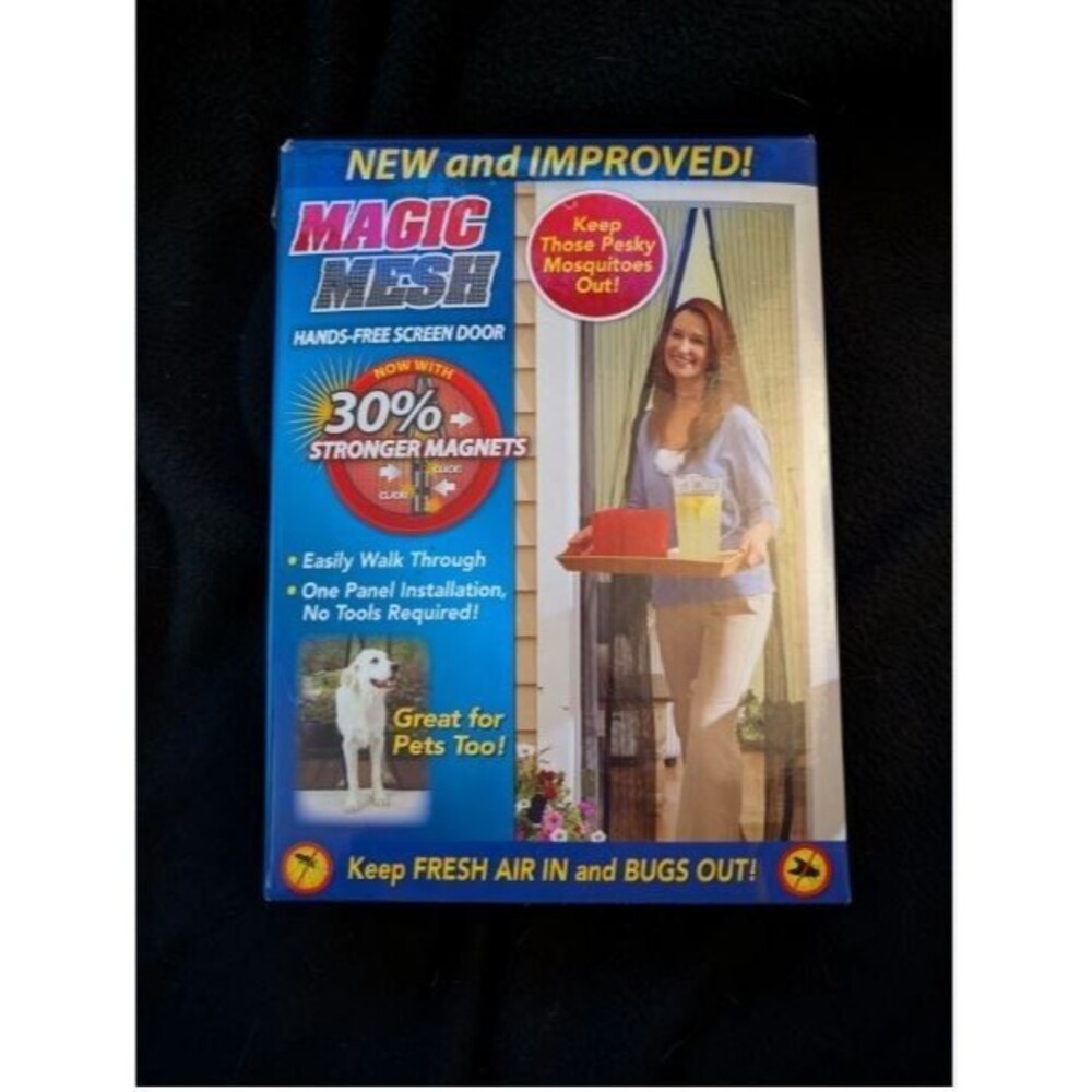 Magic Mesh Hands-free Screen Door Stronger Magnets Magnetic Closure New